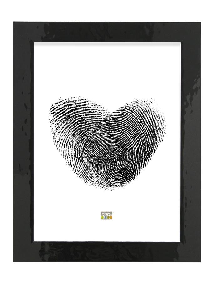 deknudt frames Cadre portrait en finition couleur noir brillant S875K2