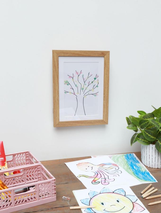 Deknudt Frames Cadre Pour Dessins D'enfants - Couleur Bois Naturel - Format A4 S65EH1 E