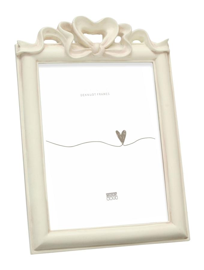 deknudt frames Cadre retro avec noeud en blanc cassé S66PD2