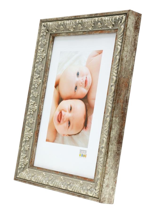 Deknudt Frames Cadre Retro En Couleur Argenté Avec Motif Baroque S95MD1