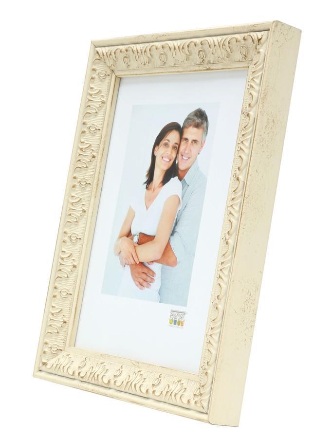 Deknudt Frames Cadre Retro En Couleur Blanc Cassé Avec Motif Baroque S95MF1