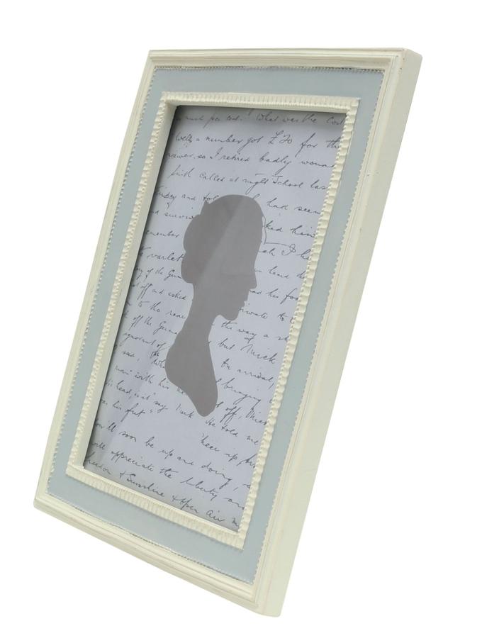 Deknudt Frames Cadre Retro Gris Avec Biseau Blanc S66PL1