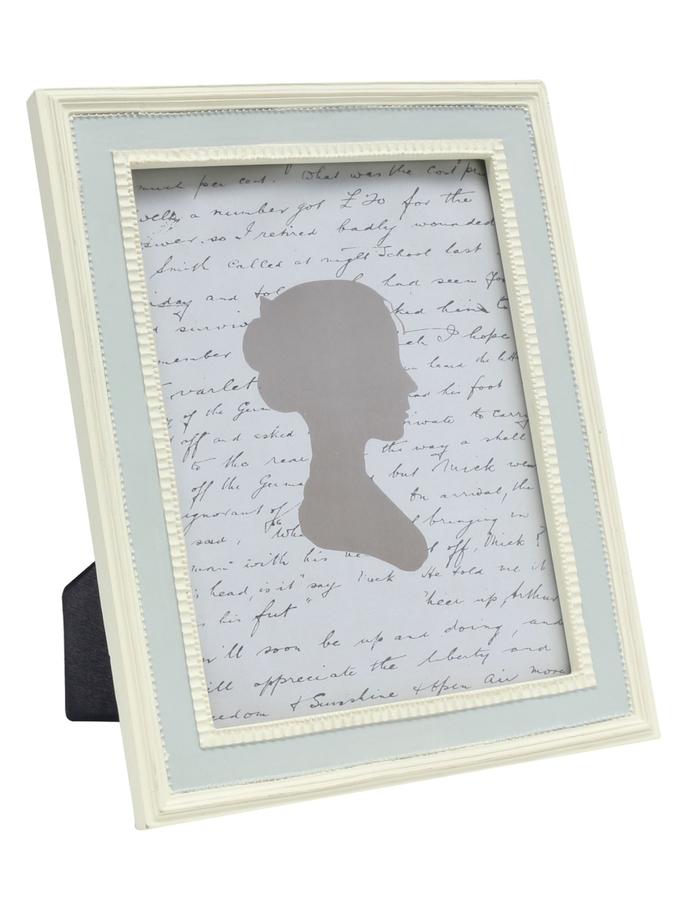 deknudt frames Cadre retro gris avec biseau blanc S66PL1