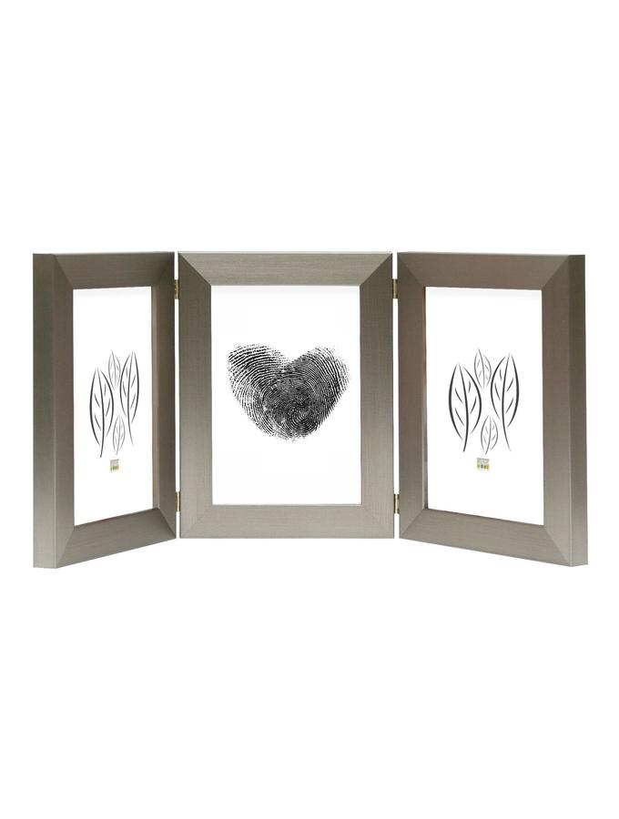 deknudt frames Cadre triptyque en argenté pour photos verticales S41VD1 H3V