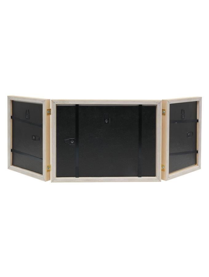 Deknudt Frames Cadre Triptyque En Bois Naturel Pour 1 Photo Horizontale Et 2 Photos Verticales S43AH1 H1V2