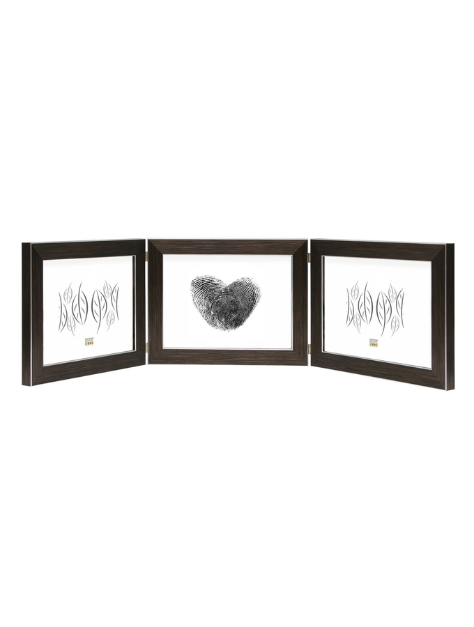 deknudt frames Cadre triptyque en brun pourphotos horizontales S41VK3 H3H