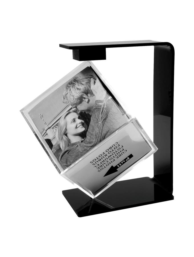 Deknudt Frames Cube Photo Tournant Avec Un Support En Noir S58RF4