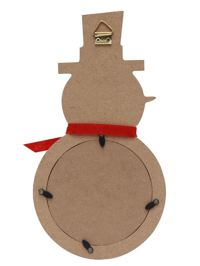 Deknudt Frames Décoration De Noël En Bois Avec Bonhomme De Neige S66FK2