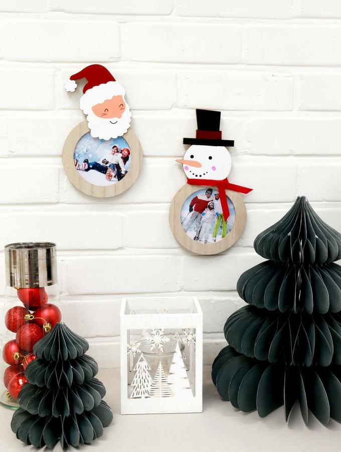 Deknudt Frames Décoration De Noël En Bois Avec Bonhomme De Neige S66FK2
