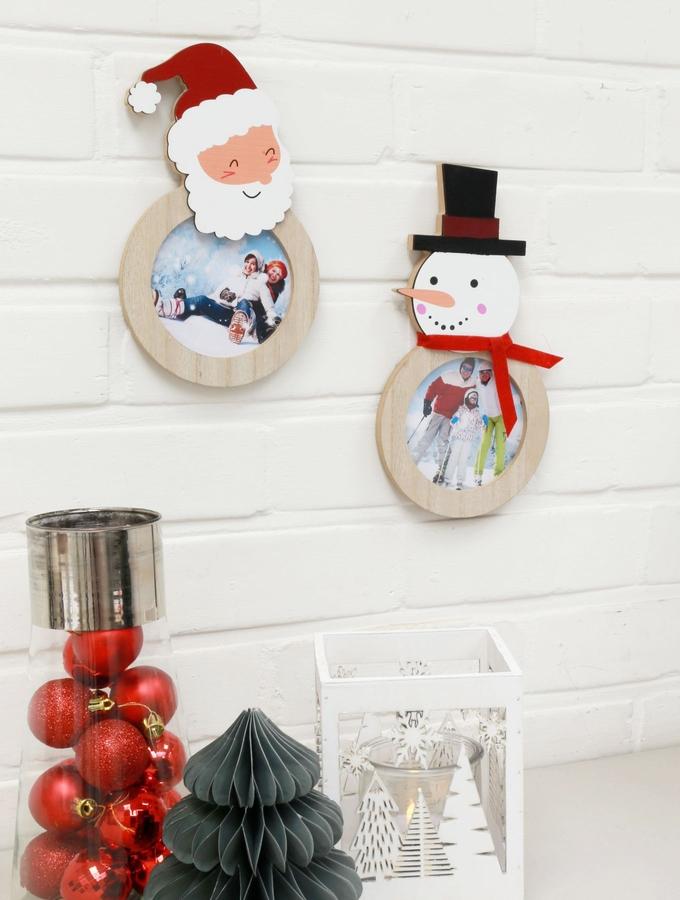 Deknudt Frames Décoration De Noël En Bois Avec Père Noël S66FK1