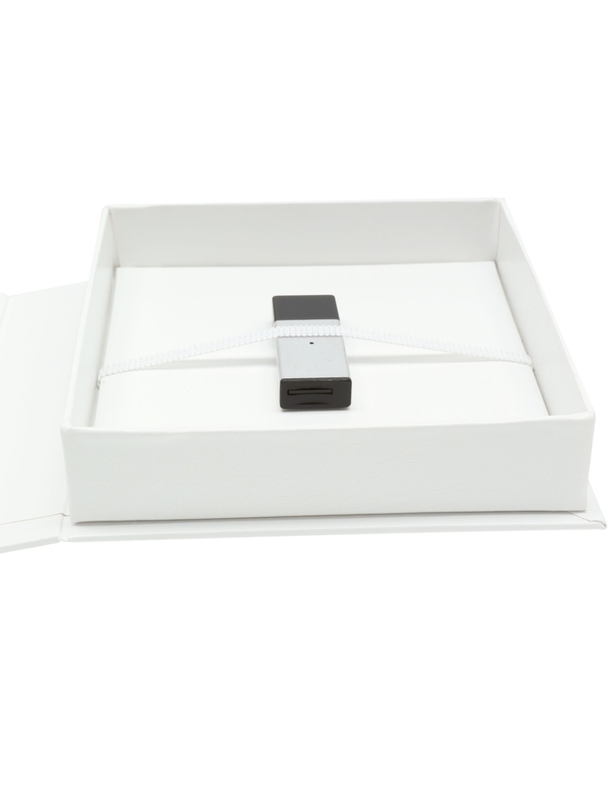 Deknudt Frames Boîte Pour USB Blanc Cuir S66DJ4