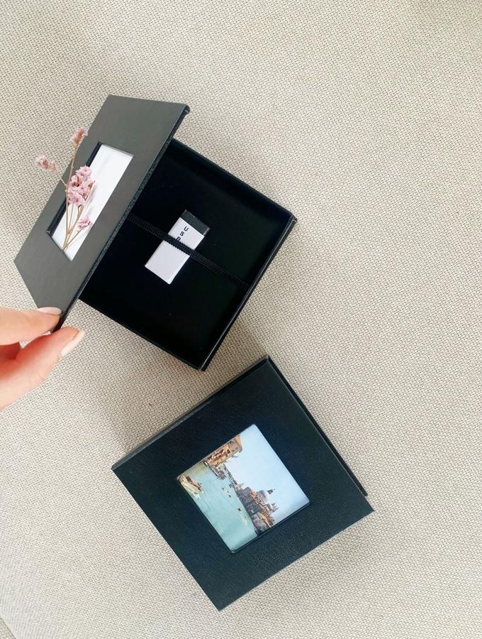 Deknudt Frames Boîte Pour USB Noir Cuir S66DJ3