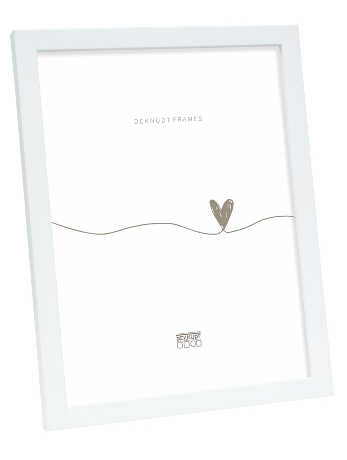 deknudt frames Cadre étroit en blanc S43AK1