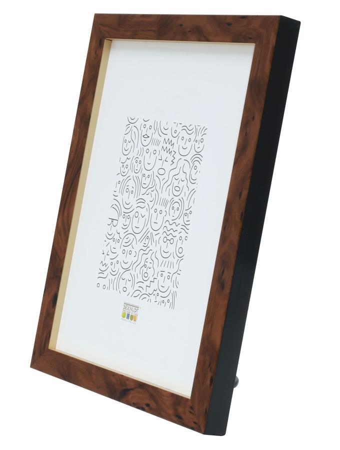 Deknudt Frames Cadre étroit En Loupe Bois S43AG2