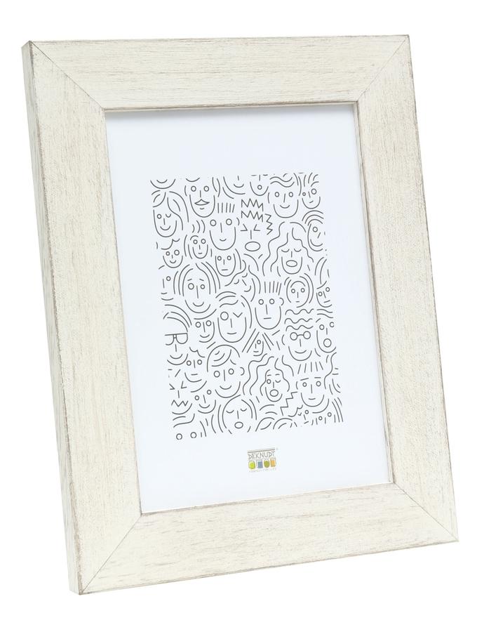 deknudt frames Cadre photo bois peint blanc S49BS1