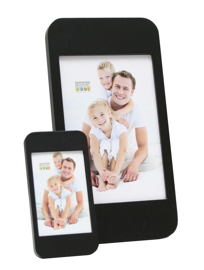 deknudt frames Cadre photo iPhone en noir S66RL2