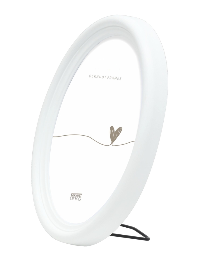 Deknudt Frames Cadre Photo Ovale Blanc S100F1