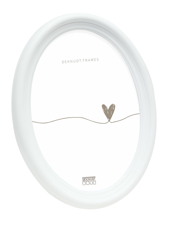 deknudt frames Cadre photo ovale blanc S100F1
