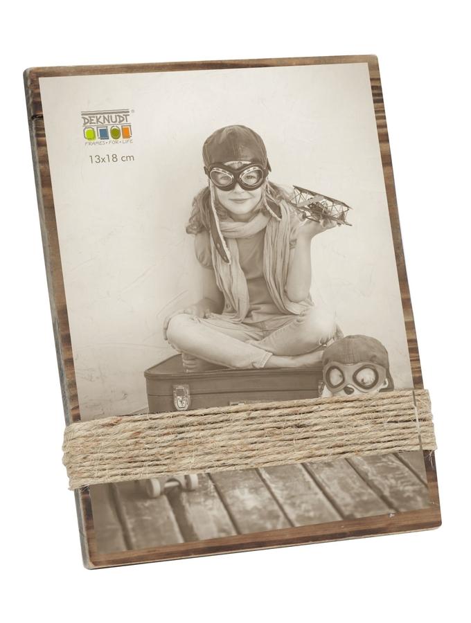 Deknudt Frames Porte Photo Brun Avec Cordes S67UA2