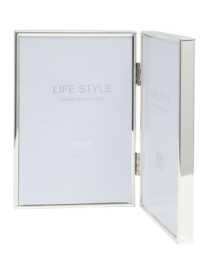 Deknudt Frames Diptyque Avec Encadrement Fin En Métal En Couleur Argenté Brillant S58MT4