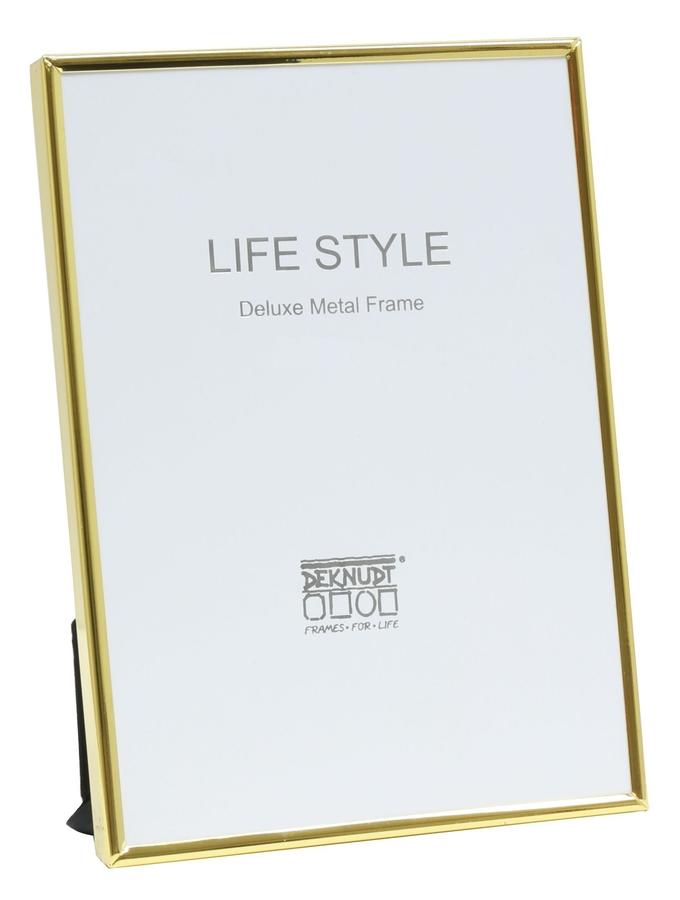 deknudt frames Encadrement fin en métal en couleur doré brillant S58MS3
