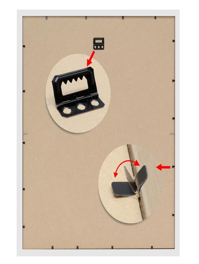 Deknudt Frames Gallerina En Argenté Pour Une Collage Photo Sans Couper Et Coller S41ND1 G