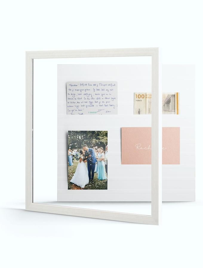 deknudt frames Gallerina en look peint blanc pour une collage photo sans couper et coller S41VF1 GA