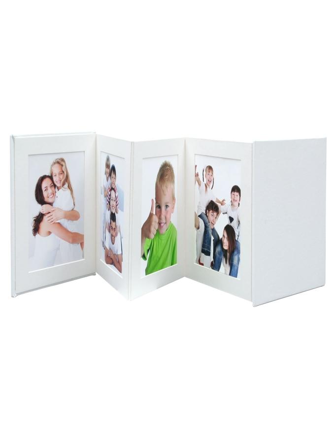 deknudt frames Leporello blanc finition en cuir A66DC1 8PH