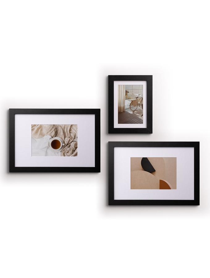 deknudt frames Lot de 3 cadres photo noir pour mur de photos S66KF2 WALL3