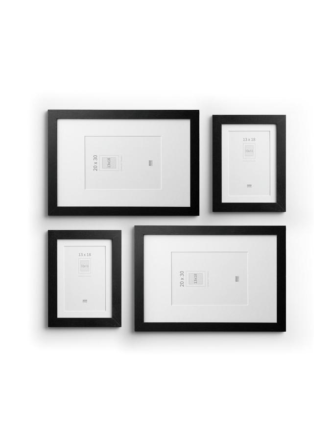 Deknudt Frames Lot De 4 Cadres Photo Noir Pour Mur De Photos S66KF2 WALL4