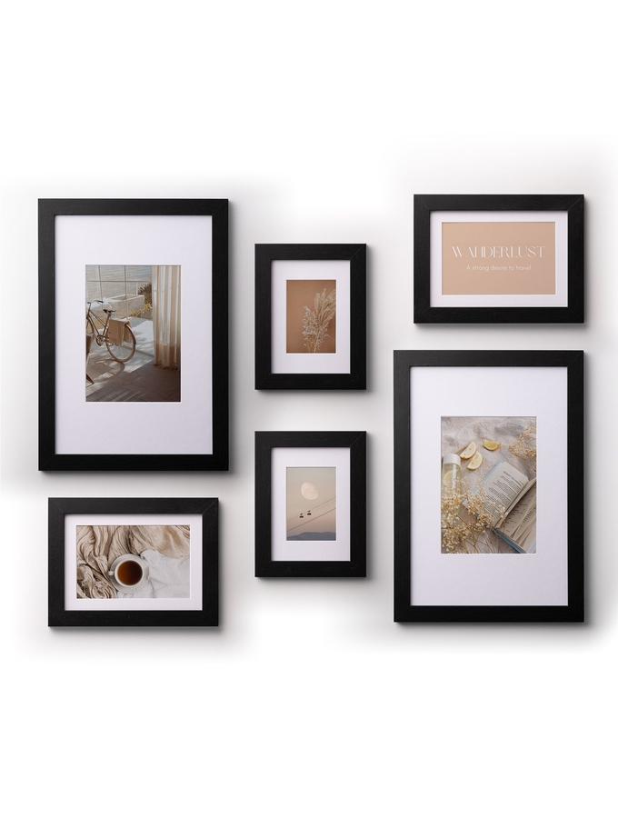deknudt frames Lot de 6 cadres photo noir pour mur de photos S66KF2 WALL6