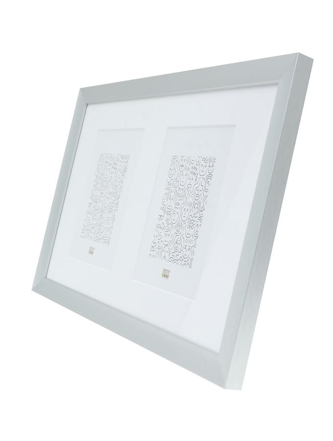 Deknudt Frames Multivue Couleur Argenté En Aluminium Pour 2 Photos S021D1 P2