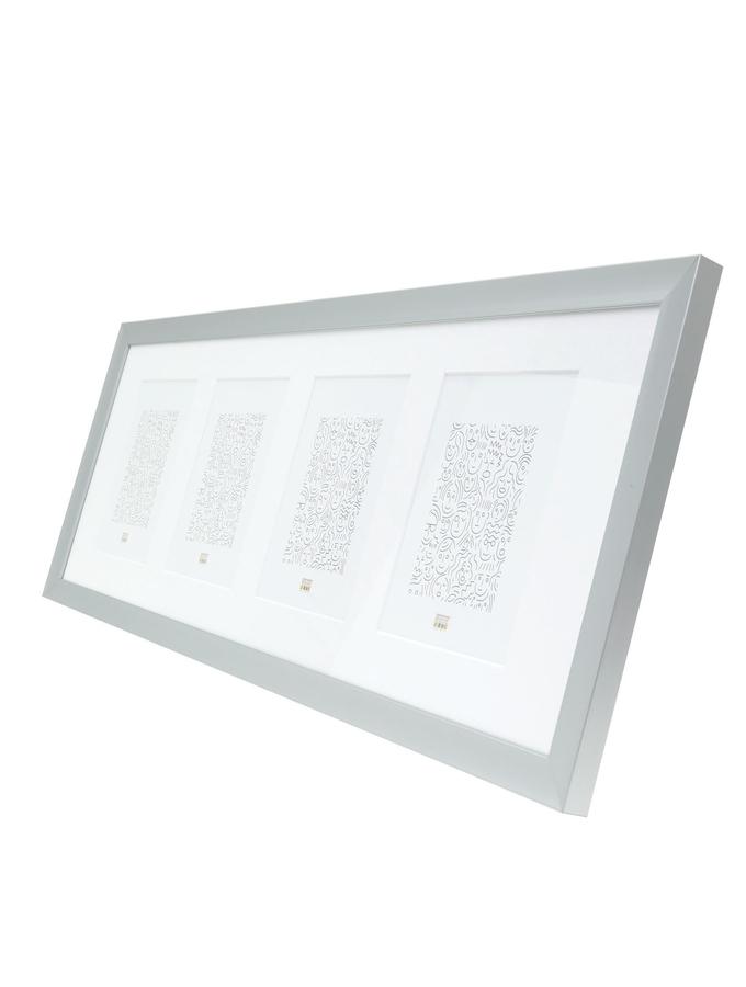 Deknudt Frames Multivue Couleur Argenté En Aluminium Pour 4 Photos S021D1 P4