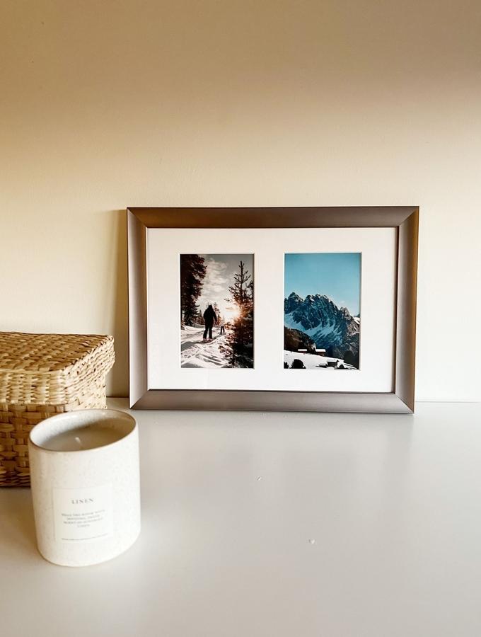 Deknudt Frames Multivue Couleur Gris En Aluminium Pour 2 Photos S021D7 P2