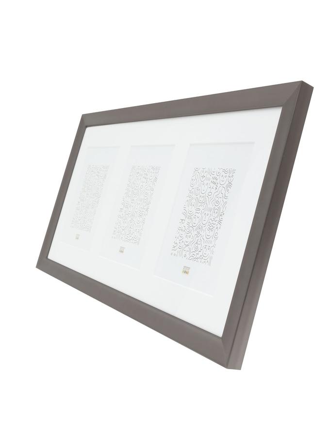 Deknudt Frames Multivue Couleur Gris En Aluminium Pour 3 Photos S021D7 P3