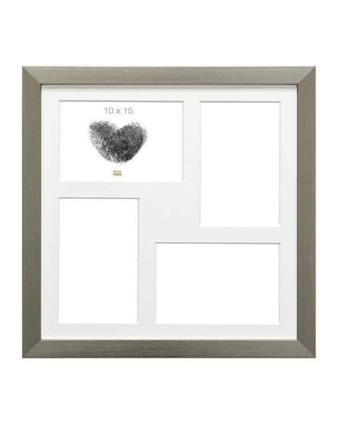 deknudt frames Multivue en argenté pour 4 photos S41VD1 P4A