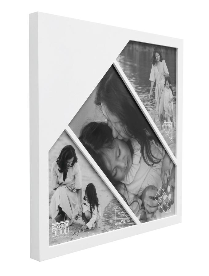Deknudt Frames Multivue En Blanc Pour 3 Photos S68WA1 G3