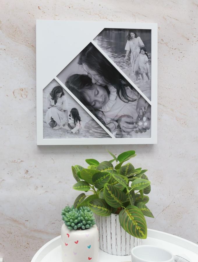 Deknudt Frames Multivue En Blanc Pour 3 Photos S68WA1 G3