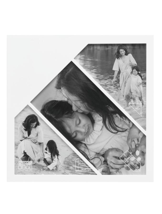 deknudt frames Multivue en blanc pour 3 photos S68WA1 G3