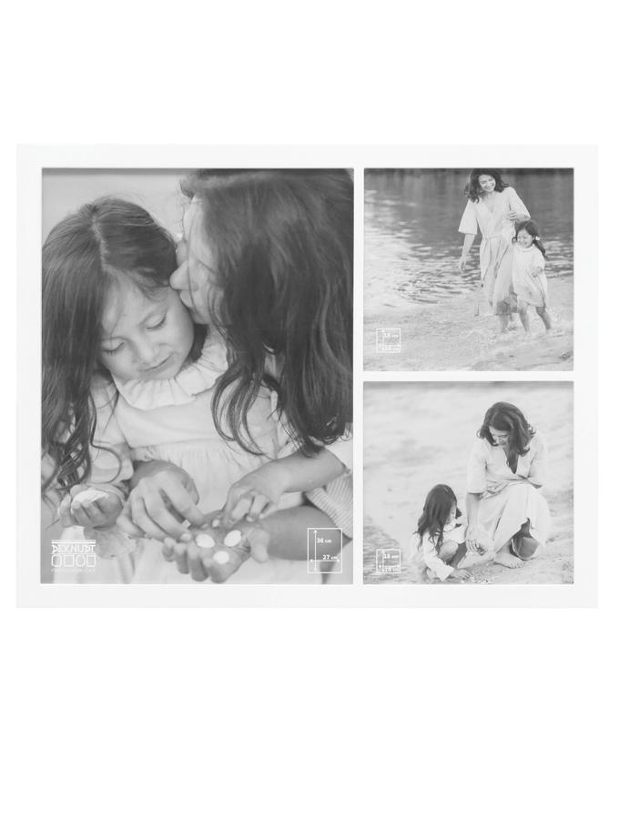 deknudt frames Multivue en blanc pour 3 photos S68WB1 G3