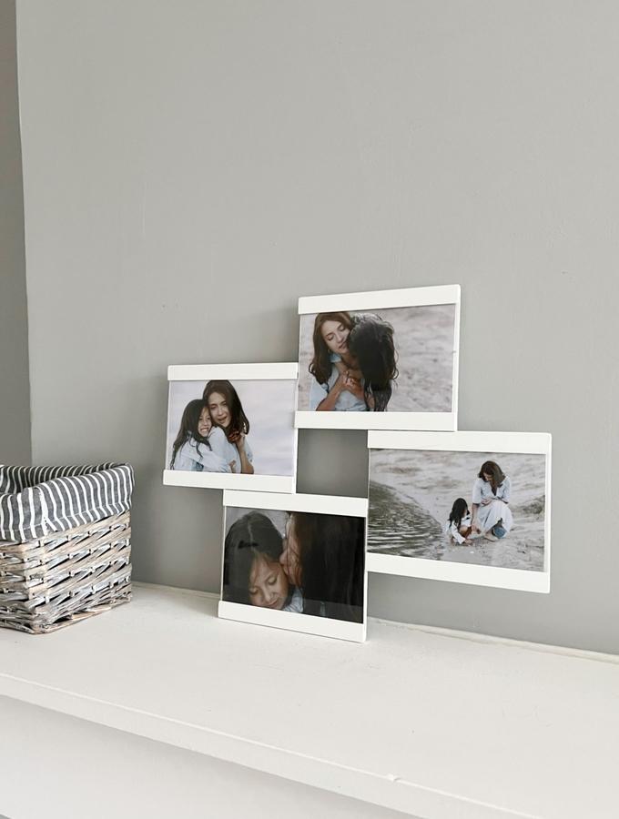 Deknudt Frames Multivue En Blanc Pour 4 Photos S68RK1 P4