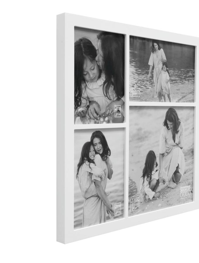 Deknudt Frames Multivue En Blanc Pour 4 Photos S68WB1 G4