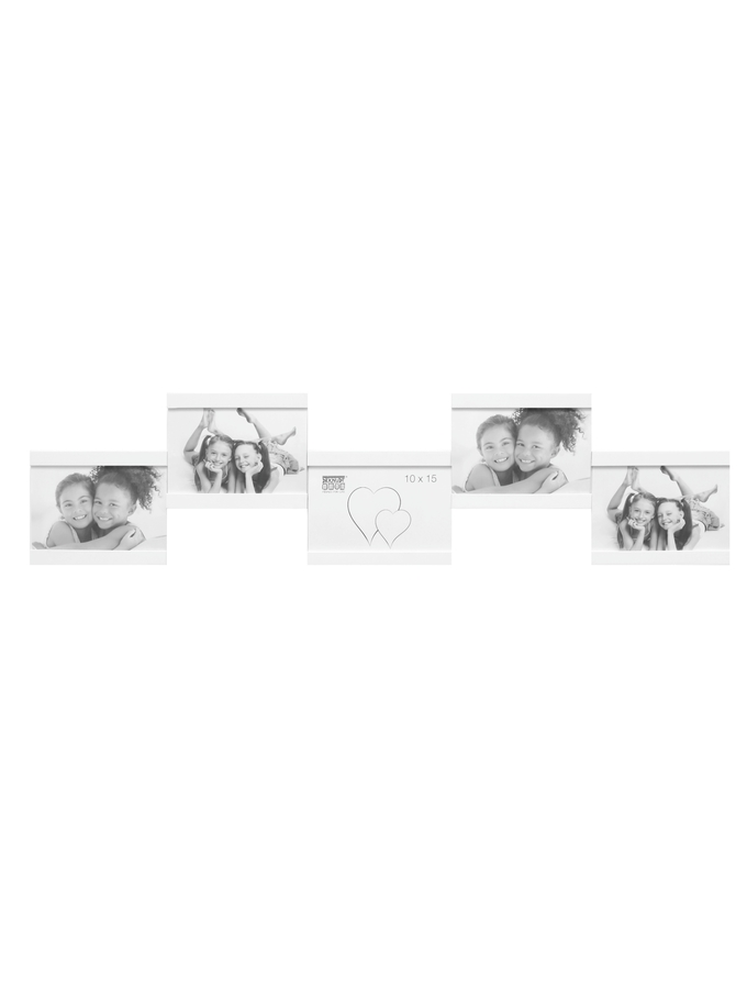 deknudt frames Multivue en blanc pour 5 photos S68RK1 P5
