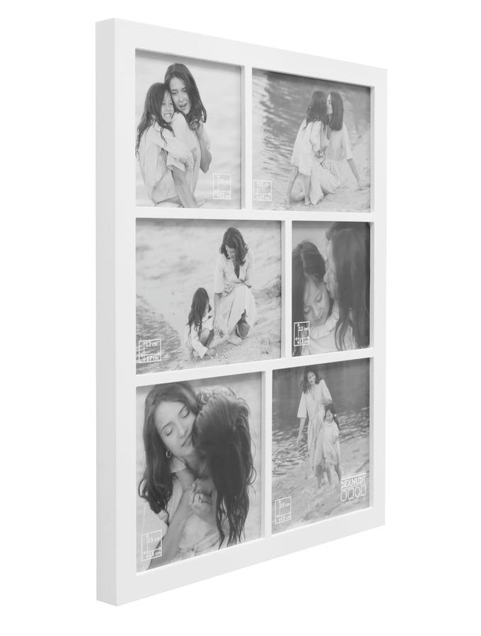 Deknudt Frames Multivue En Blanc Pour 6 Photos S68WB1 G6