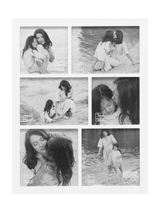 deknudt frames Multivue en blanc pour 6 photos S68WB1 G6