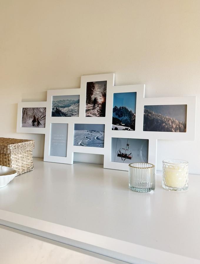 Deknudt Frames Multivue En Blanc Pour 8 Photos S65SW1
