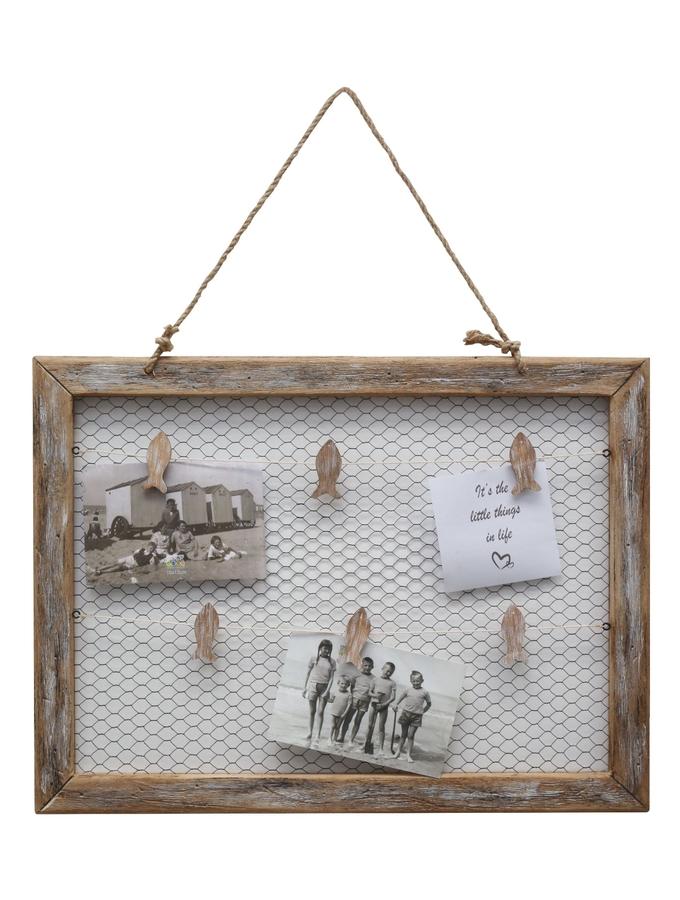 deknudt frames Multivue en bois flotté avec pinces sur fil de fer S67TV1 E