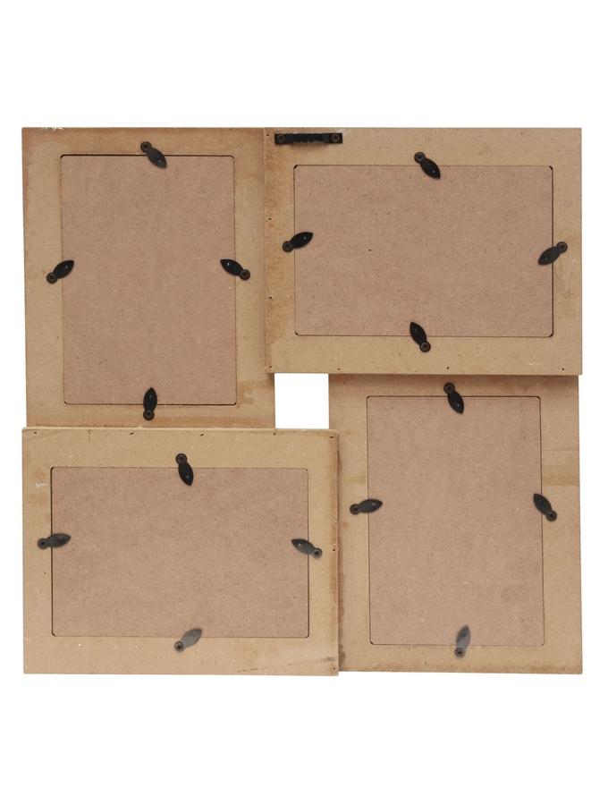 Deknudt Frames Multivue En Bois Flotté Avec Une Finition Blanc Pour 4 Photos S67UD1 P4