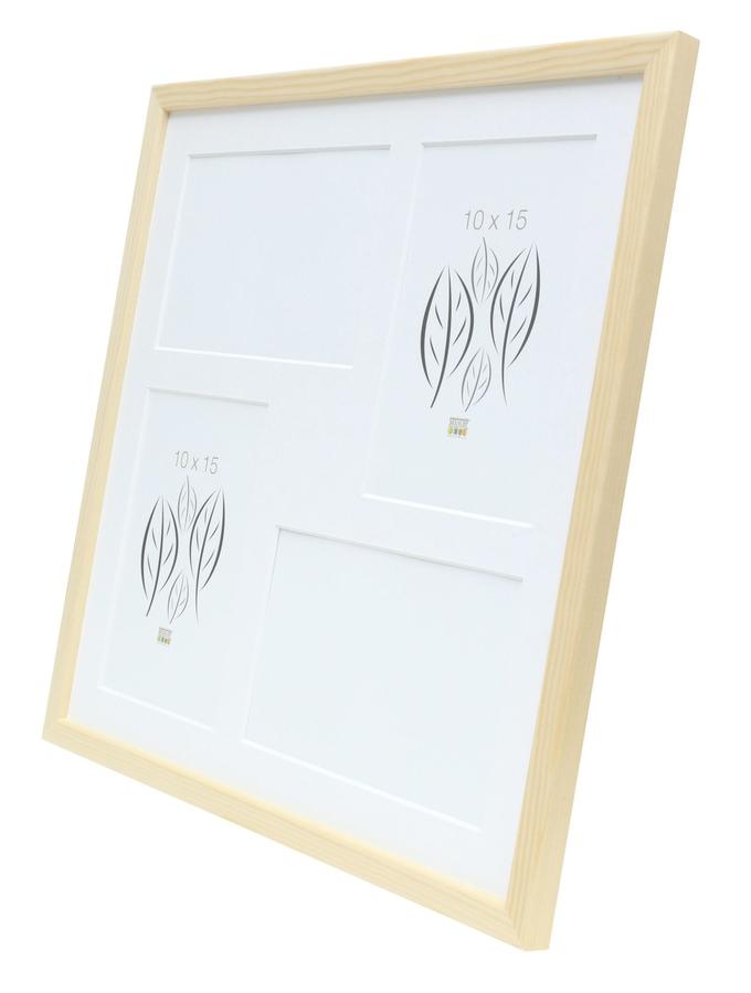 Deknudt Frames Multivue En Bois Naturel Pour 4 Photos 10x15cm S41JH1 P4