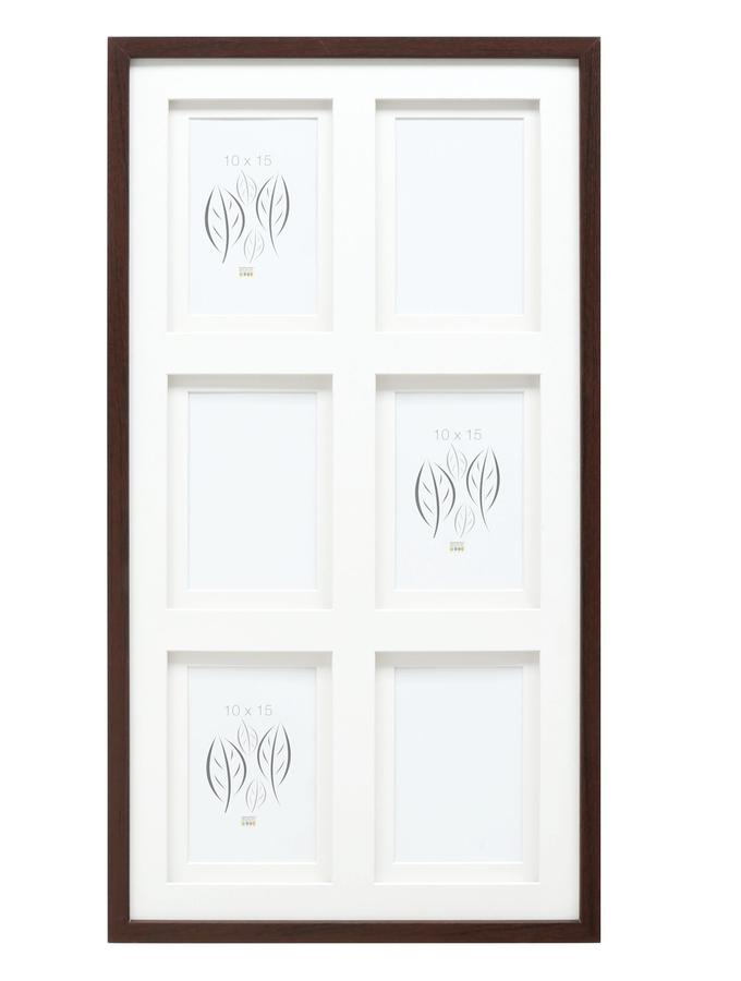 deknudt frames Multivue en brun pour 6 photos S65KQ6